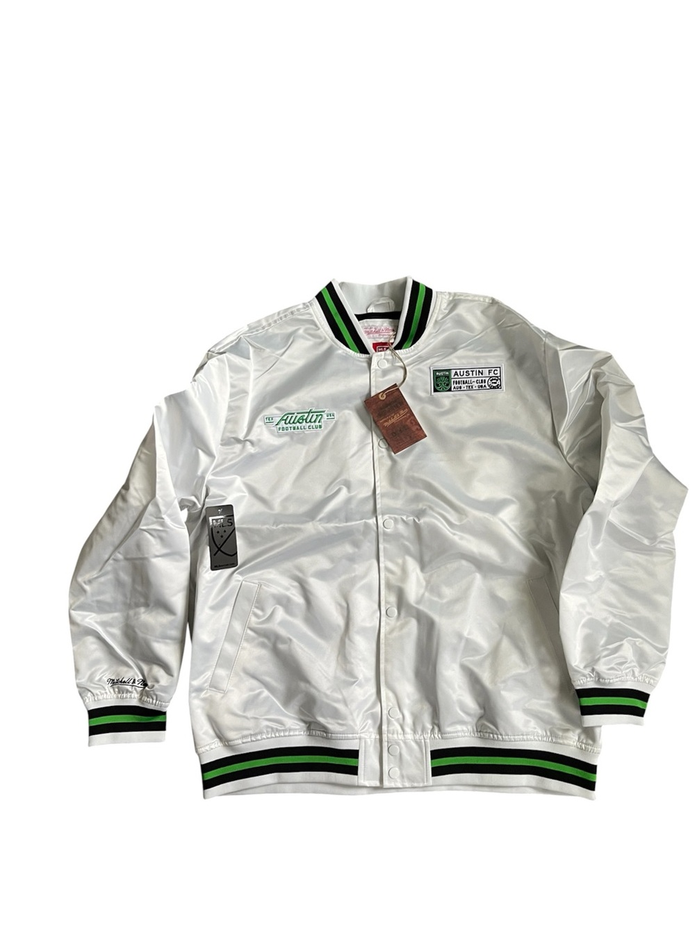 MLS Austin Fc Mitchell and Ness Satin Jacket